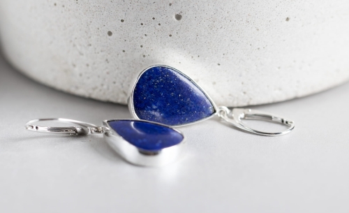 Kolczyki z lapis lazuli