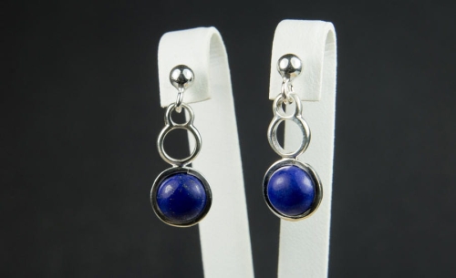 Kolczyki z lapis lazuli
