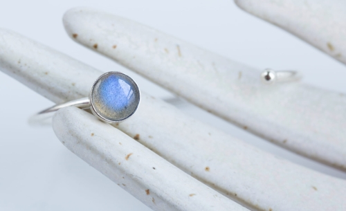 Bransoletka Minimal z labradorytem