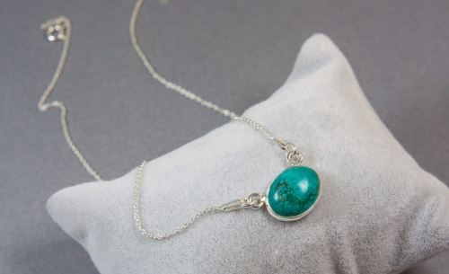 Naszyjnik z turkusem tybetańskim