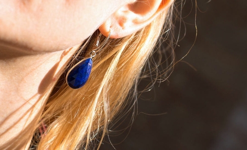 Kolczyki z lapis lazuli