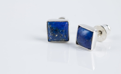 kolczyki z lapis lazuli