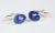 Srebrne spinki do mankietów z lapis lazuli