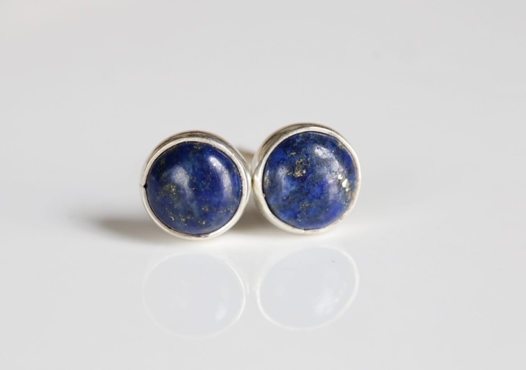 kolczyki z lapis lazuli