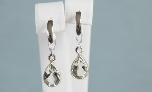 kolczyki z prasolitem