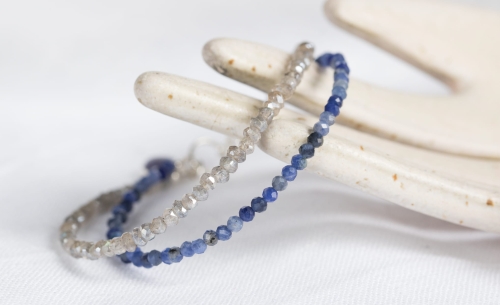 Bransoletka z labradorytem i sodalitem