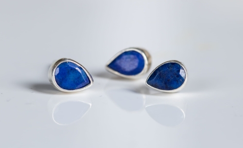kolczyki lapis lazuli