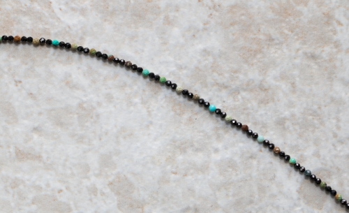 Srebrna bransoletka ze spinelem i turkusem