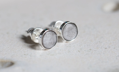 Obsydian srebrzysty srebrne sztyfty