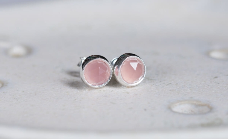 Agat różowy sztyfty