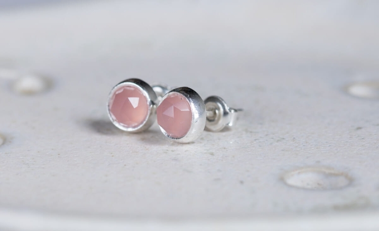 Agat różowy sztyfty