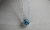 Srebrny naszyjnik z topazem London Blue