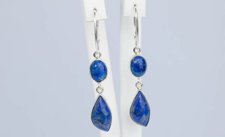 Kolczyki z lapis lazuli