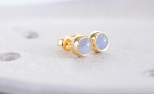 Kamień księżycowy pozłacany