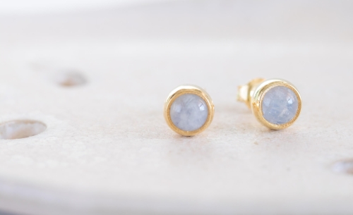 Kamień księżycowy pozłacany