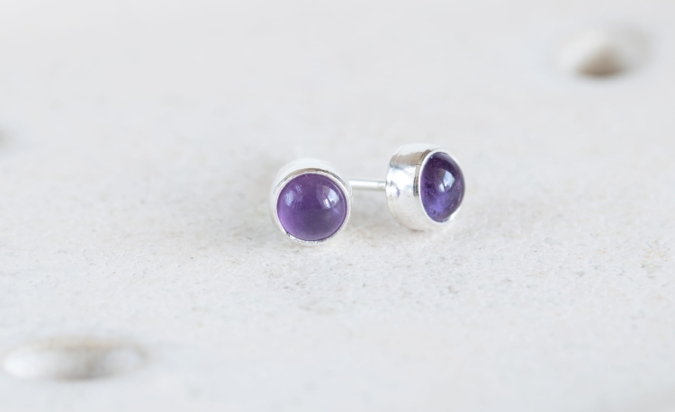 Kolczyki z ametystem