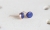 Kolczyki z lapis lazuli w różowym złoceniu
