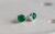 Srebrne sztyfty z owalnymi agatami