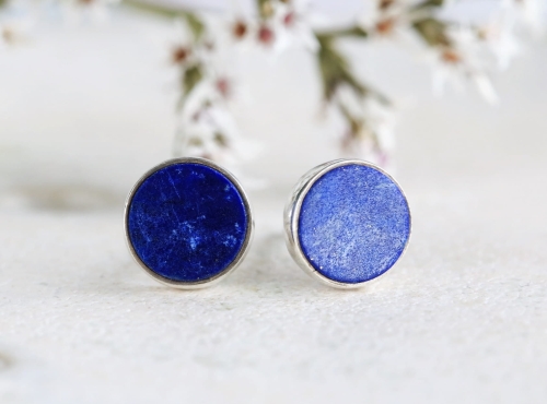 Kolczyki z lazurytem 8mm