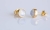 Pozłacane kolczyki z kamieniem księżycowym